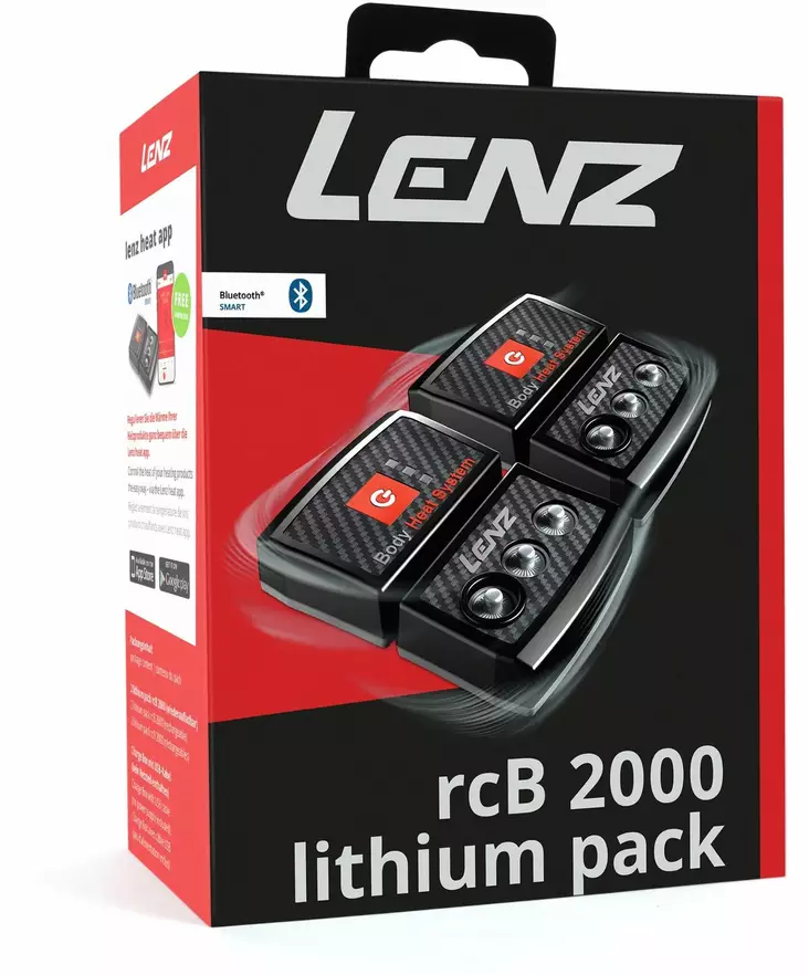 Lenz Heatpack 2.0 2000mAh Bluetooth - Jægerhandsker og strømper - 9006729013506 - 1