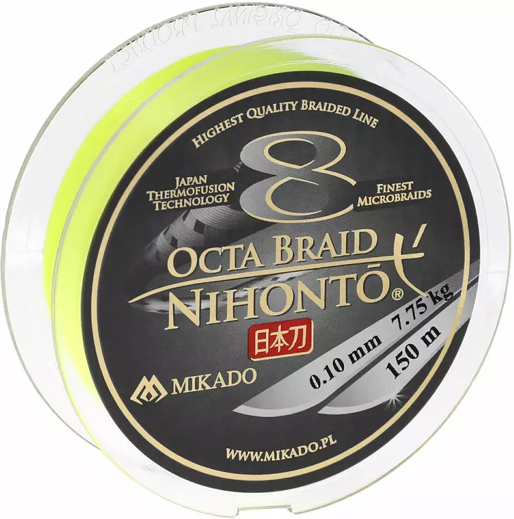 Mikado Octa Braid Yellow - Fletteliner - 5900637508106 - 1