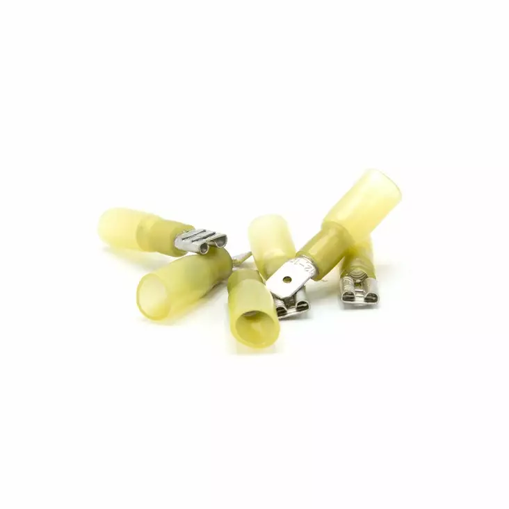 Oceanflex Shrinkable Flat Male 4.0-6.0mm2 Yellow 6.3mm - Kontakter og kabler - 7332467288756 - 1