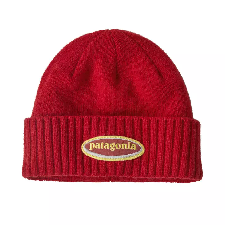 Patagonia Brodeo Beanie Oval Logo: Amanita Red - Huer - 198077131816 - 1