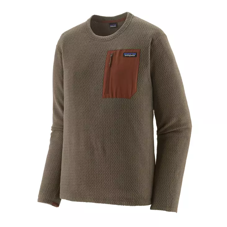 Patagonia Mens R1 Air Crew Marlow Brown - Fleecetrøjer - 198077135166 - 1