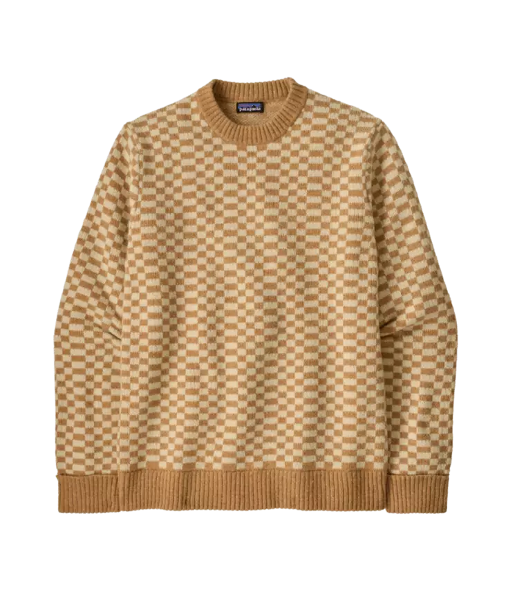 Patagonia M´s Recycled Wool Blend Sweater Finned Talon Gold - Skjorter - 198077241966 - 1