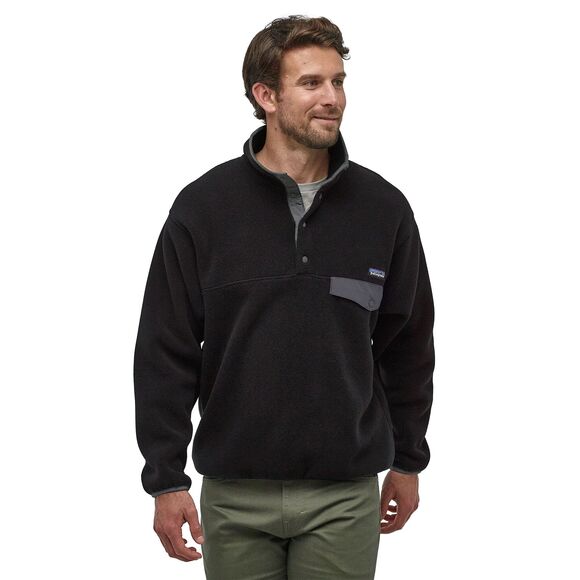 Patagonia M's Synch Snap-T P/O Black w Forge Grey - Mellemlagjakker - 888336416876 - 1