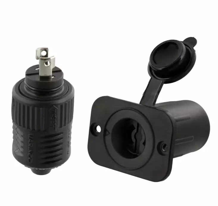 Scotty 12V Power Plug and Receptacle - Minn Kota-tilbehør - 062017021256 - 1