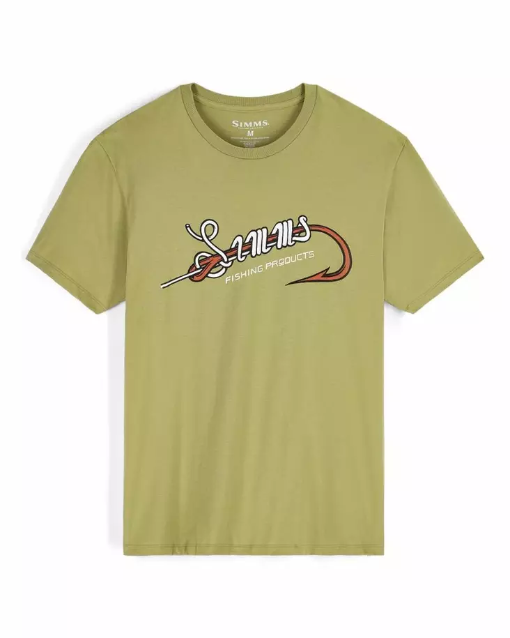 Simms Hook & Loop T-Shirt Tent Green - T-shirts herre - 694264696606 - 2