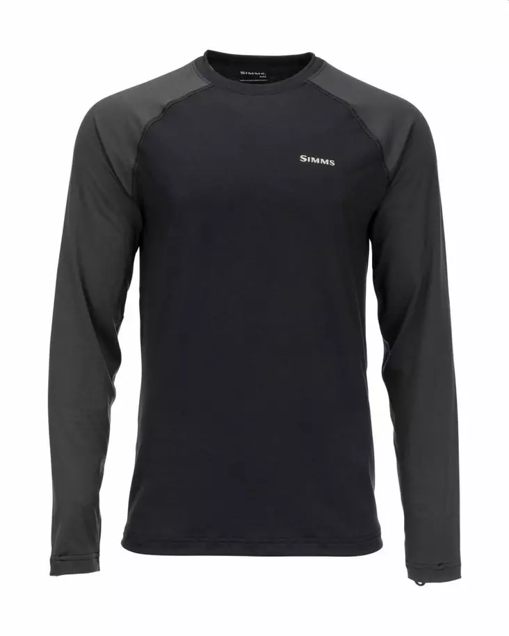 Simms Lightweight Baselayer Top Black - Undertrøjer - 694264549506 - 1