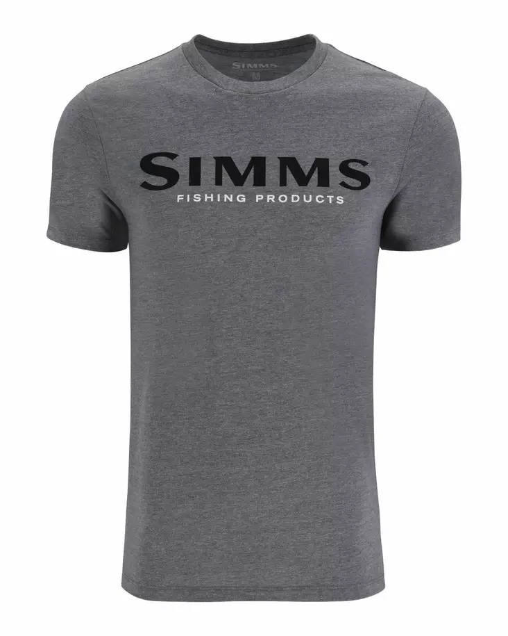 Simms Logo T-Shirt Athletic Heather - T-shirts herre - 694264654866 - 1