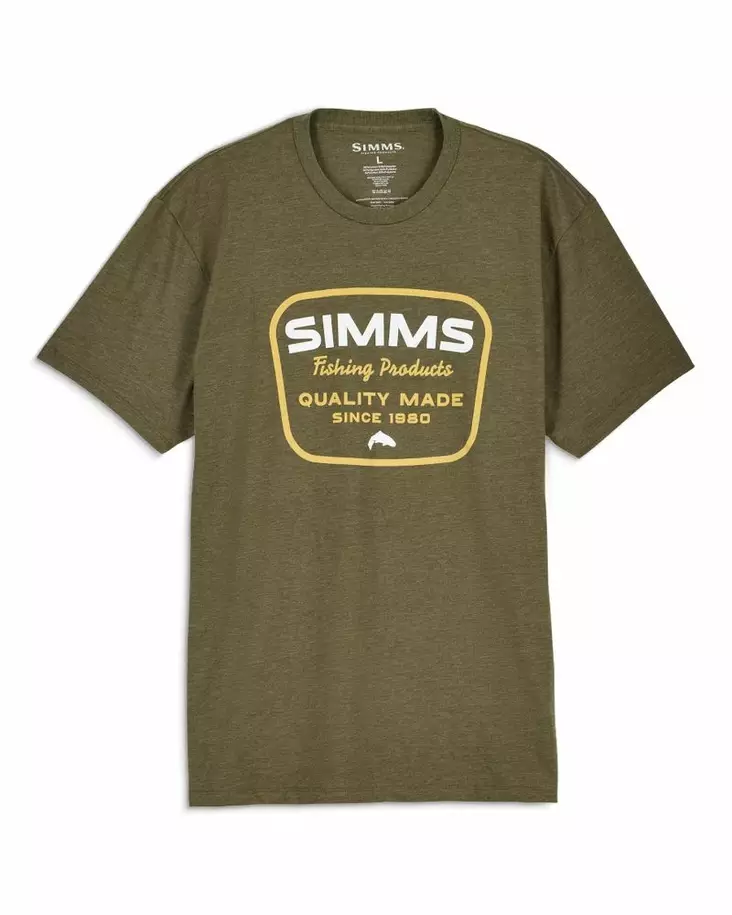 Simms Stamp Lock T-shirt Military Heather - T-shirts herre - 694264721346 - 1