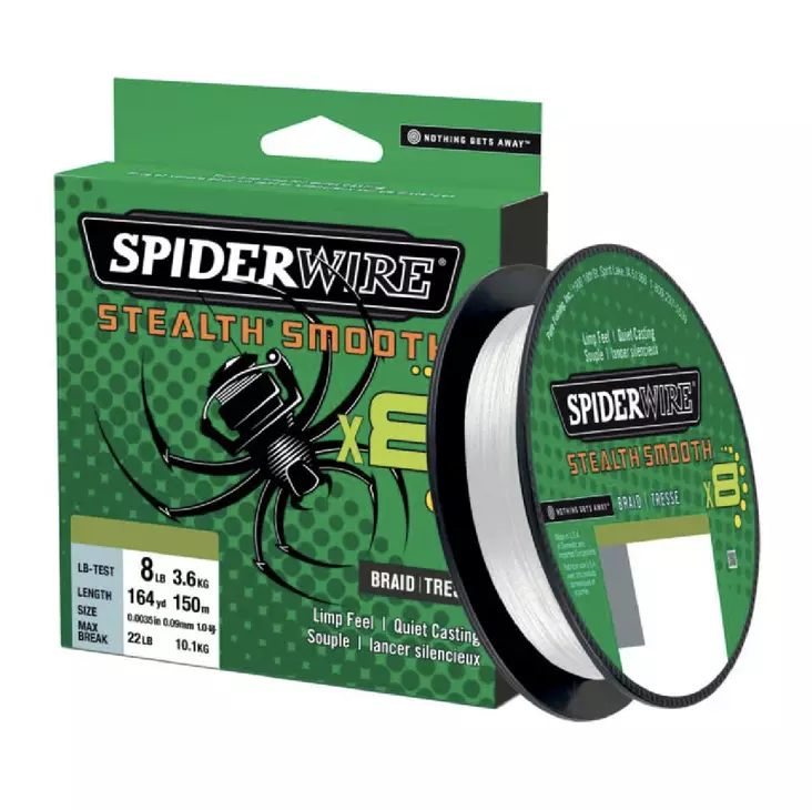SpiderWire Stealth Smooth 8 White - Fletteliner - 022021663866 - 1