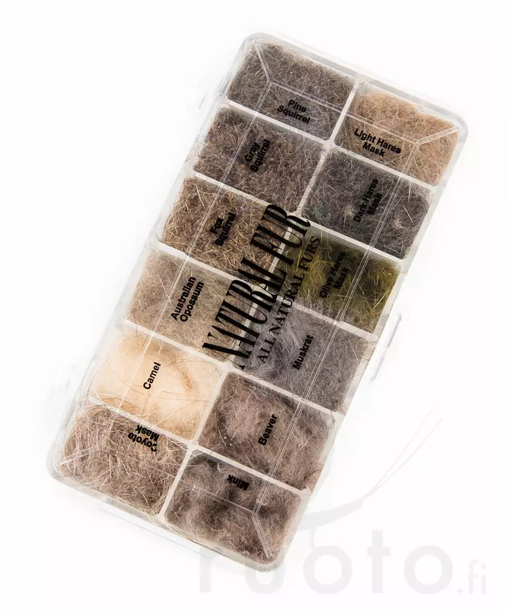 Natural Fur Dispenser - Dubbing sortimentsæt - 053526352276 - 1