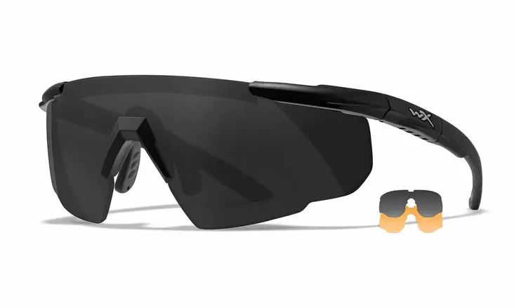 Wiley X Saber Advanced Grey & Light Rust - Matte Black Frame - Skydeglas - 712316003056 - 1