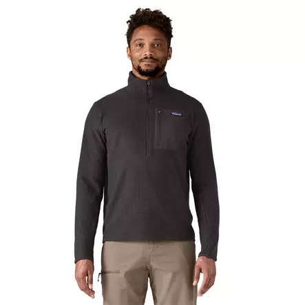 Patagonia Mens R1 Air Zip Neck Black - Fleecetrøjer - 198077393757 - 2
