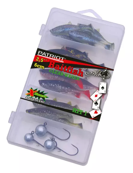 Patriot Baitfish 6cm Clear Water Mix - Lappefiskjigs - 6417512539357 - 2