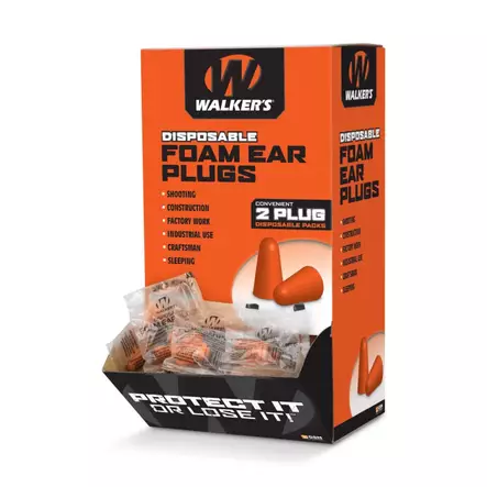 Walkers Foam Ear Plugs 200 Pair Box - Høreværn - 813628084907 - 1