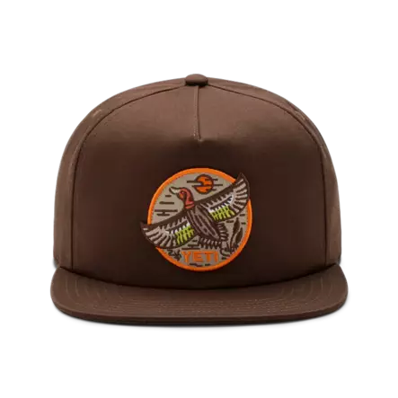 Yeti BFTW Duck Flat Brim Hat Dark Brown - Kasketter - 888830516317 - 2