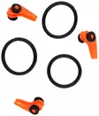 Mikado Lure Clip Orange 3kpl - Øvrige værktøjer og tilbehør - 5900637587507 - 1