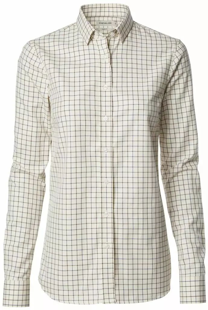 Chevalier Sheppey Shirt Women Chestnut Tattersall - Jægertrøjer - 808491155687 - 1