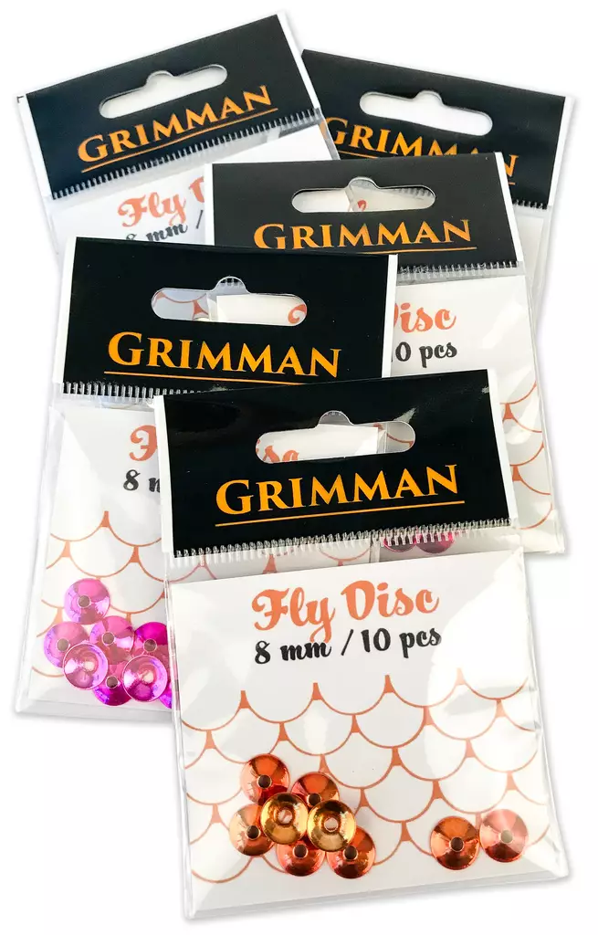 Grimman Fly Disc 8mm 10pcs - Coneheads og øvrige hoveder - 11808027 - 1