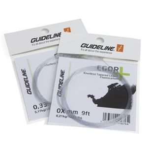 Guideline Egor+ Fluorocarbon Leader 9' - Taperede Fluorcarbon -forfang - 7033840338227 - 1