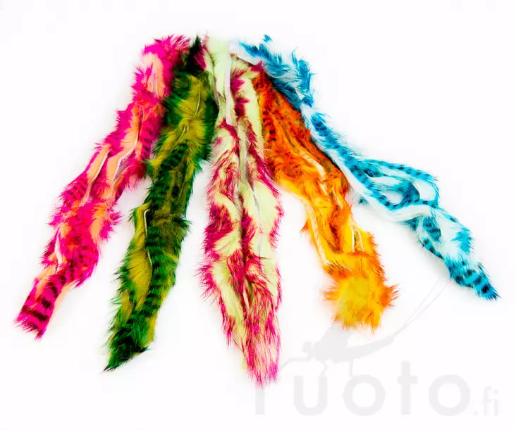 Hareline Tiger Barred Rabbit Strips - Zonker - 40500300007 - 1