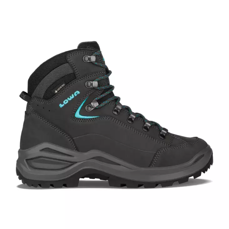Lowa Renegade EVO GTX MID Ws Asphalt/Turquoise - Vandrestøvler - 4063606614077 - 1