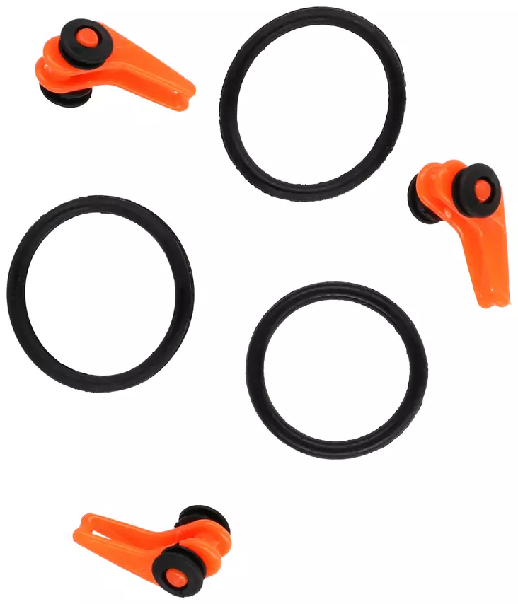 Mikado Lure Clip Orange 3kpl - Øvrige værktøjer og tilbehør - 5900637587507 - 1