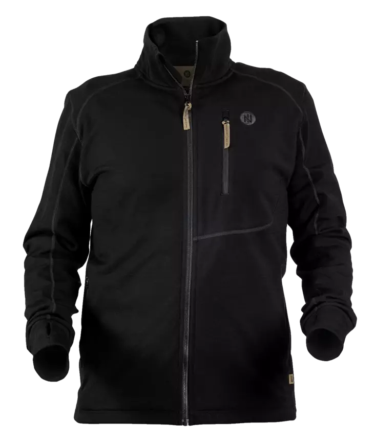 Nordhunt Talbot Wool Cardigan Black - Jægertrøjer - 5740032601527 - 1