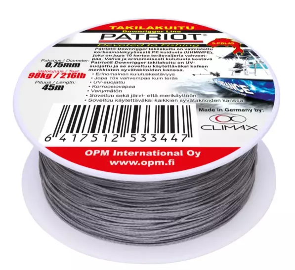 Patriot Downrigger Line 45m - Dybderiggere - 6417512533447 - 1