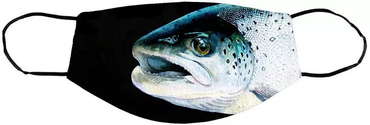 Sakke Yrjölä Brown trout Cloth face mask - Tryksager - 6430048501247 - 1