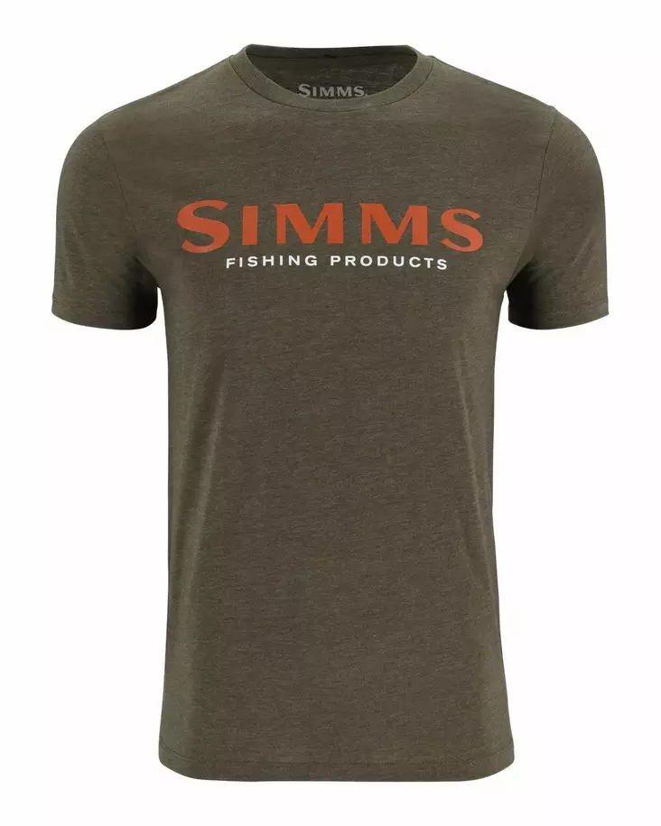 Simms Logo T-Shirt Loden Heather - T-shirts herre - 694264654927 - 1