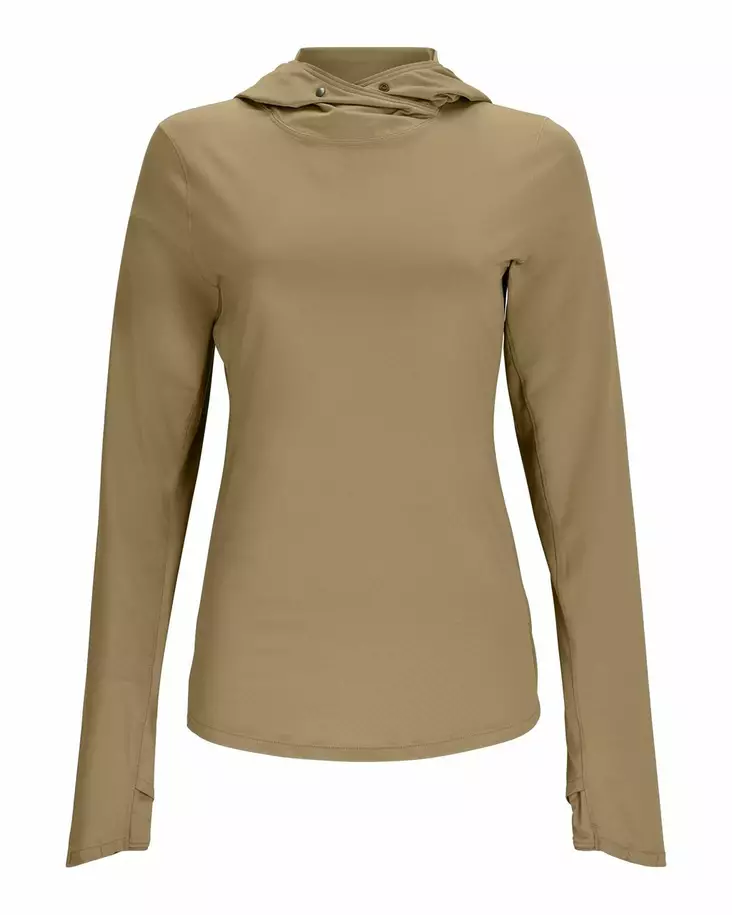 Simms Womens BugStopper SolarFlex Hoody Bay Leaf - Hættetrøjer - 694264649817 - 1