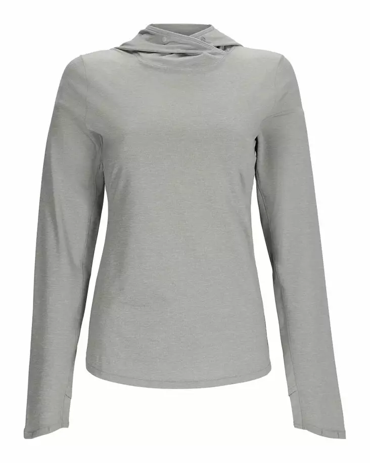 Simms Women's SolarFlex Hoody Cinder Heather - Hættetrøjer - 694264641767 - 2