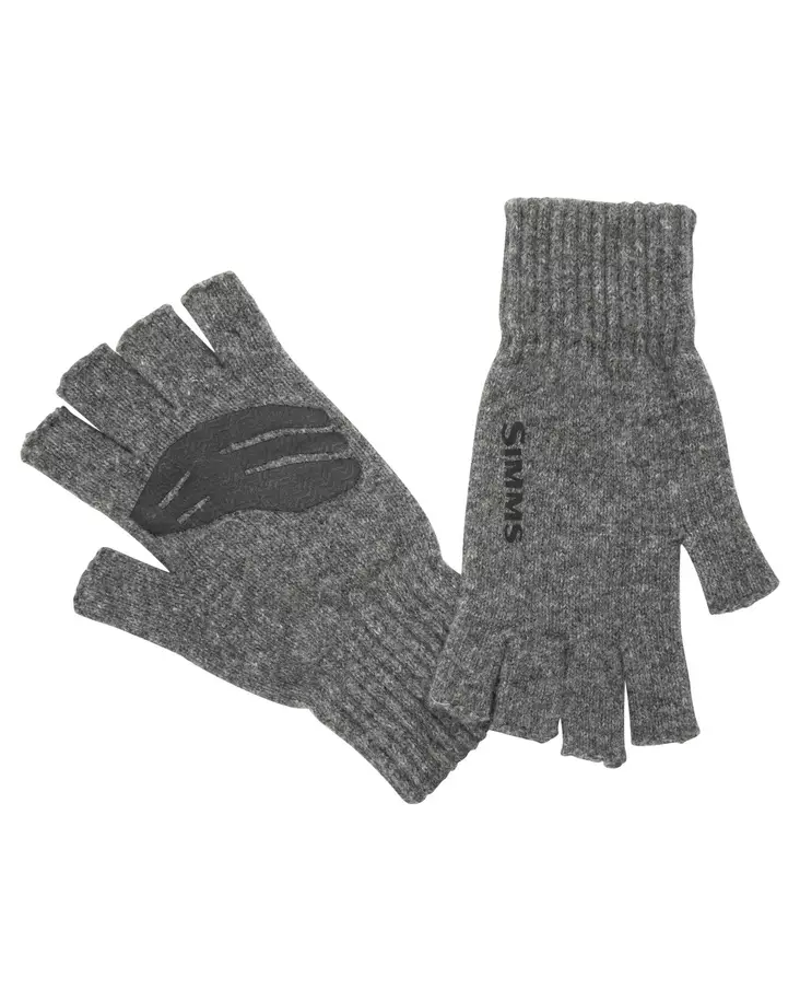 Simms Wool Half Finger Glove Steel - Handsker - 694264548417 - 1