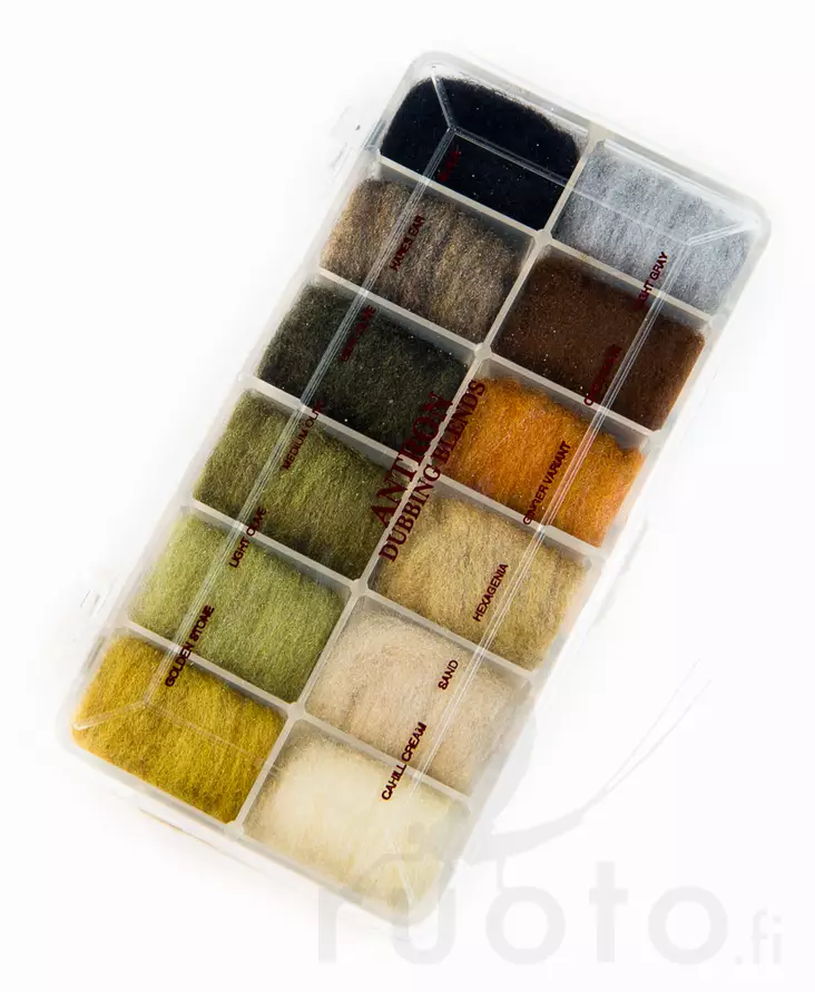 Wapsi Antron Dispenser I -dubbinglajitelma - Dubbing sortimentsæt - 053526352047 - 1