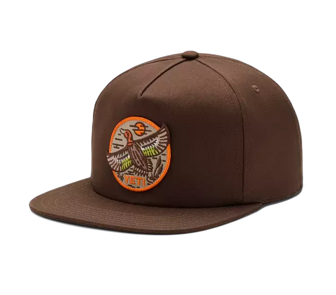 Yeti BFTW Duck Flat Brim Hat Dark Brown - Kasketter - 888830516317 - 1