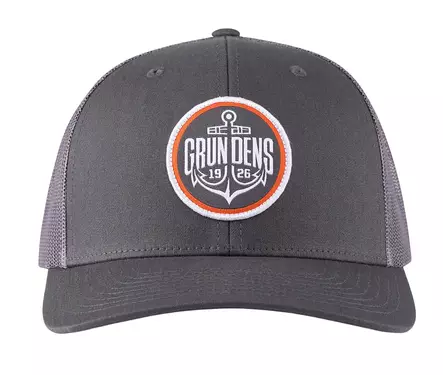 Grundens Logo Anchor Trucker Charcoal - Truckere - 0840316335928 - 1
