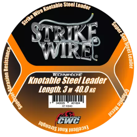 Strike Wire Knottable Steel Leader 20kg - Forfangsmateriale - 7340029401598 - 1