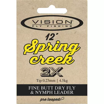Vision Spring Creek Leader 12' - Taperede Nylon -forfang - 6417512800778 - 3