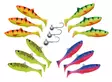 Patriot Baitfish 8cm Dark Water Mix - Lappefiskjigs - 6417512539388 - 1
