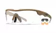 Wiley X WX Rogue Comm Grey & Clear & Light Rust - Matte Tan - Skydeglas - 712316124348 - 1