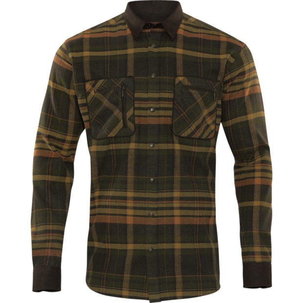 Härkila Pajala Shirt Green/Brown - Jægertrøjer - 5714733546418 - 2