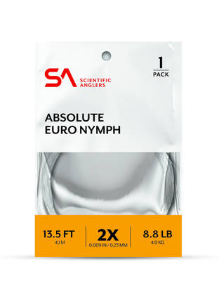 Scientific Anglers Absolute Euro Nymph Leader 13,5ft - Taperede Nylon -forfang - 840309134828 - 1