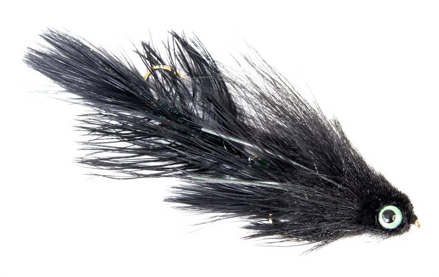Double Gonga Black #4x4 - Streamers og leech - 52857614558 - 1