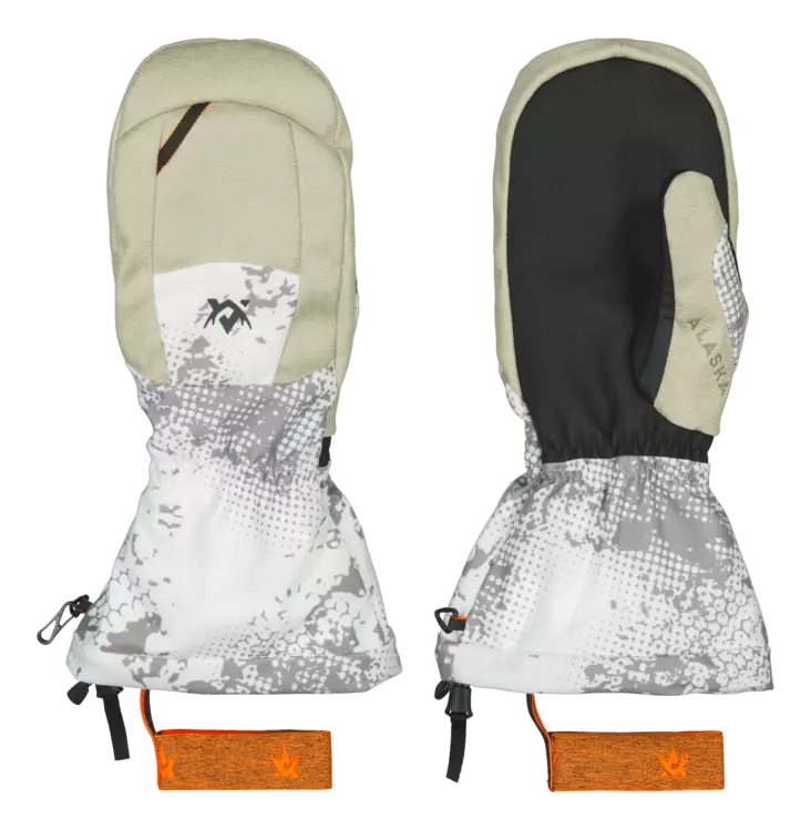 Alaska Tundra Mitten Blur Snow - Jægerhandsker - 6438347055218 - 1