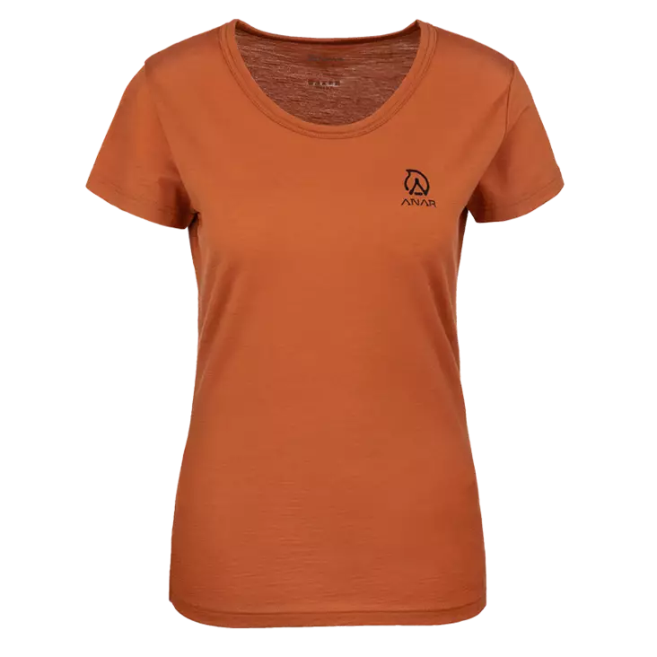 Anar Galda W's Merino T-Shirt Orange - Jægerens basis- og mellemlag - 6438014294148 - 1