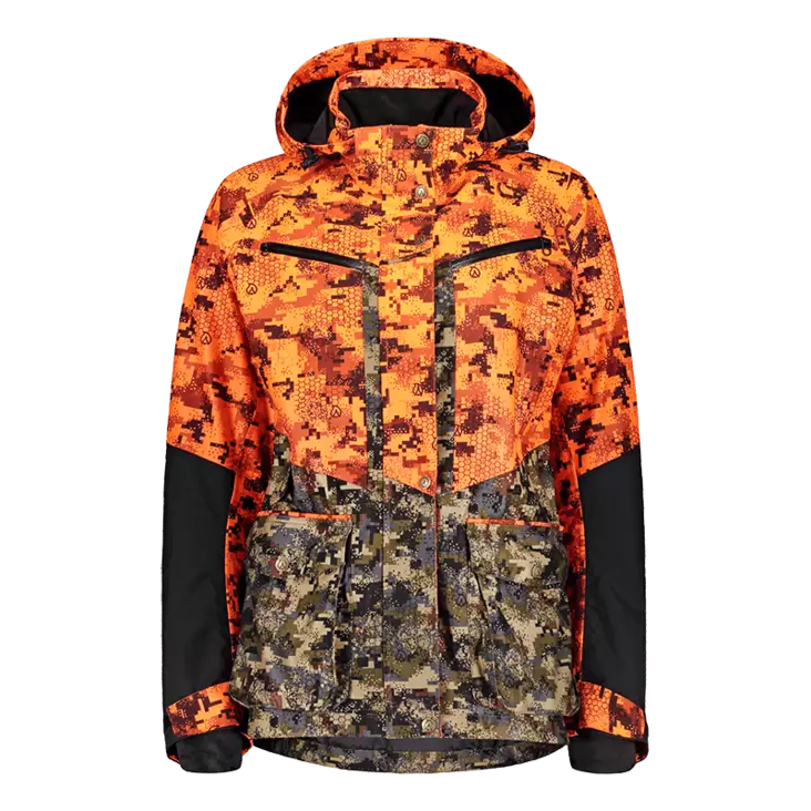Anar Hirvas W's Hunting Jacket Safety Camo - Damejagtjakker - 6438014224138 - 1