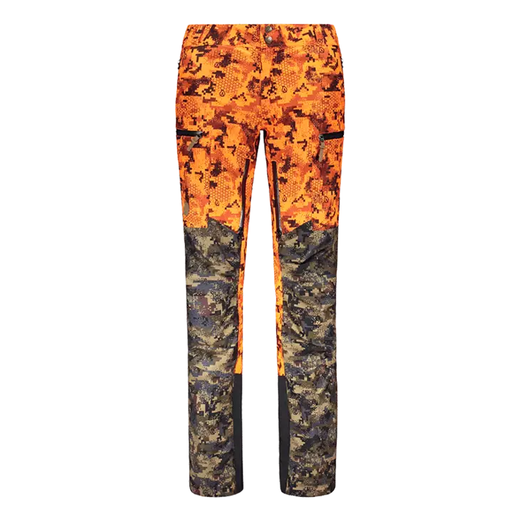 Anar Hirvas W's Hunting Trouser Safety Camo - Dame jagtbukser - 6438014224268 - 1