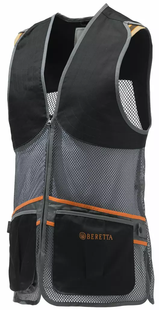 Beretta Full Mesh Shooting Vest Black Grey - Skyttevest - 8051832315758 - 1