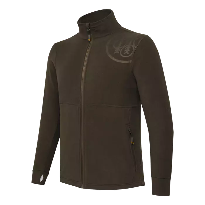 Beretta HP Logo Full Zip Brown Bark - Jægerens basis- og mellemlag - 8051832693108 - 1