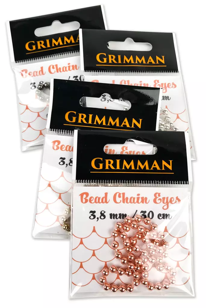 Grimman Bead Chain Eyes 3,8mm Metallic - Vægtbriller - 11808018 - 1